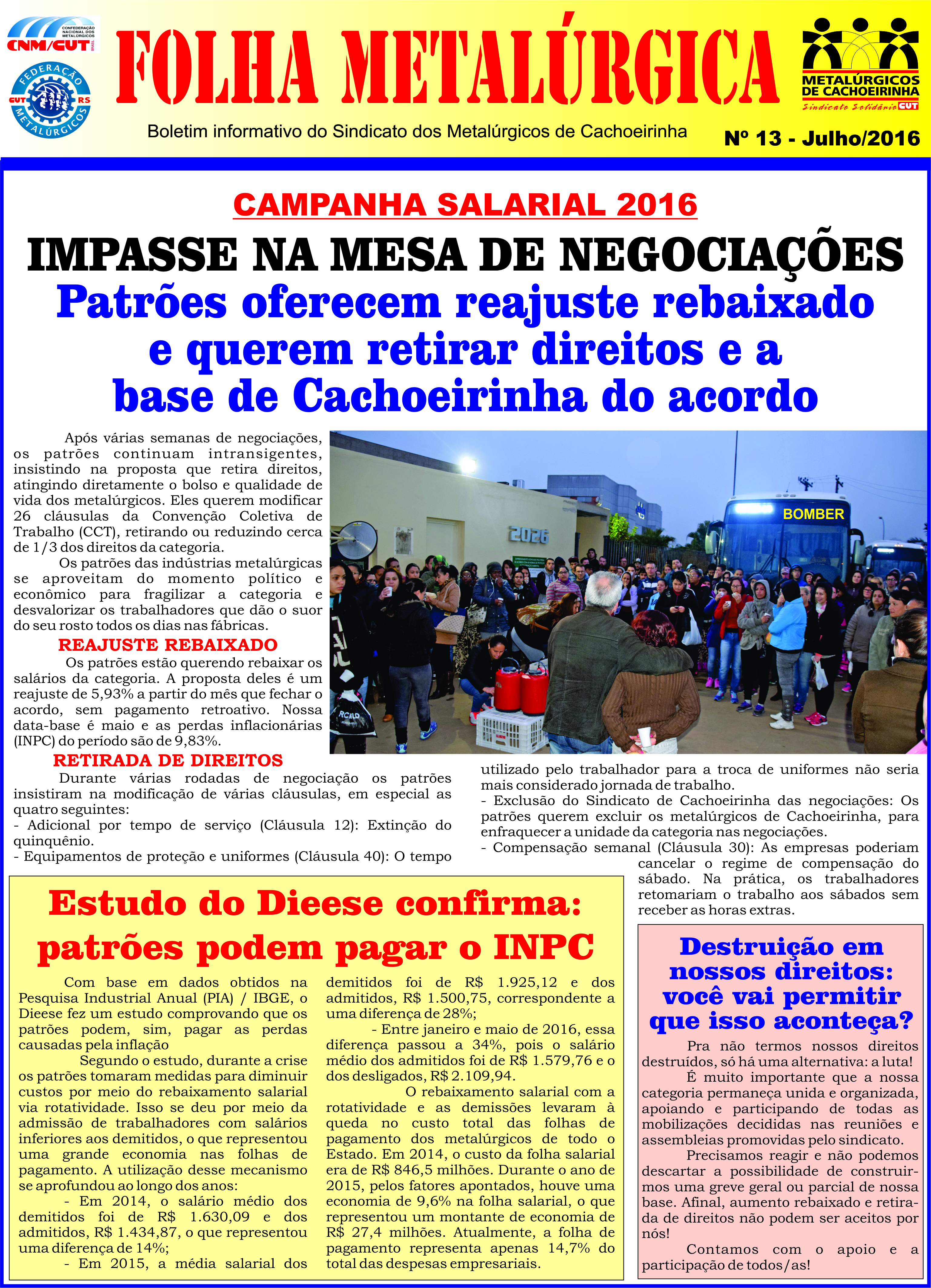 Folha Metalúrgica de Cachoeirinha Nº 13 - Julho 2016