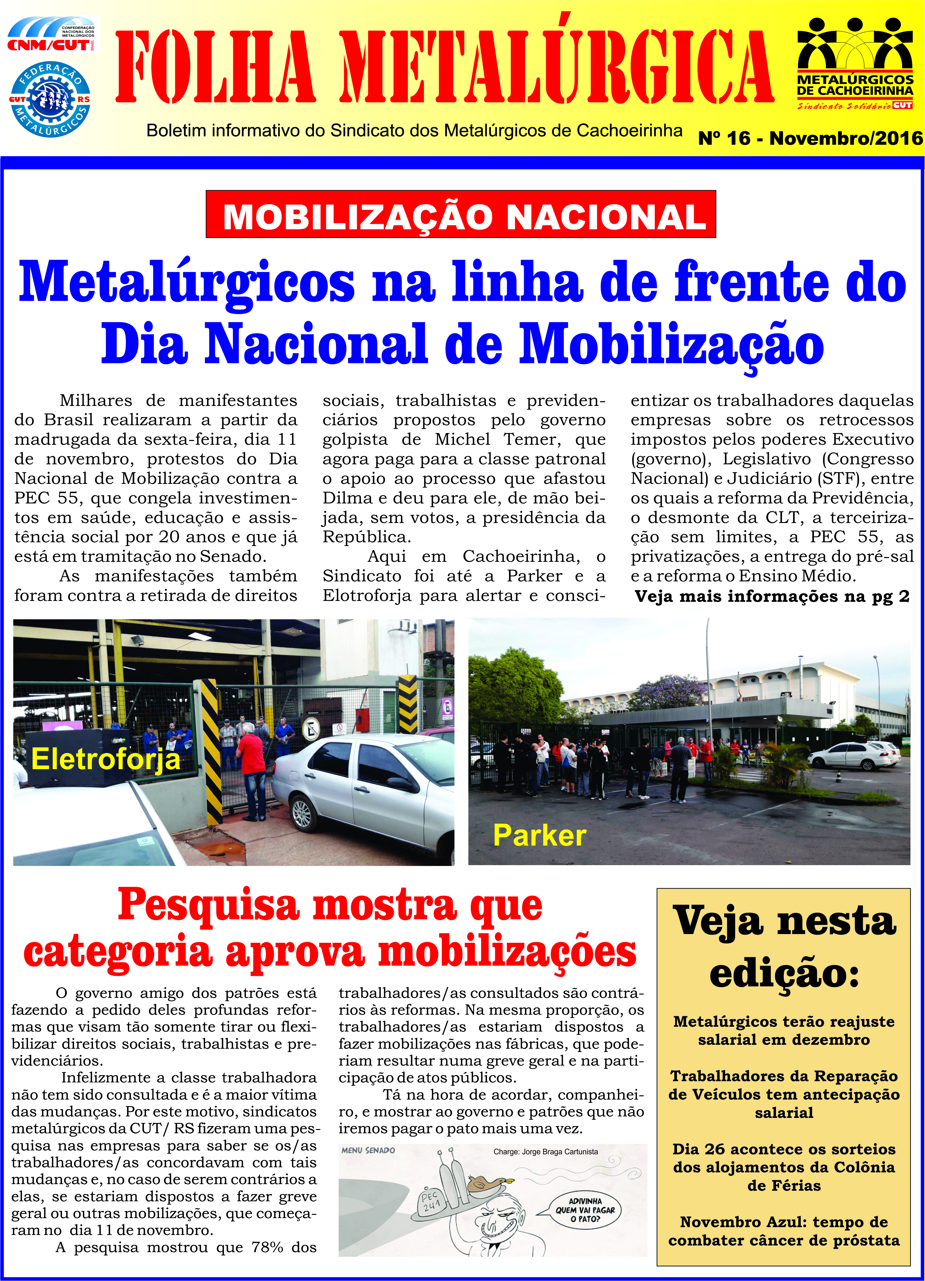 Folha Metalúrgica de Cachoeirinha Nº 16 - Novembro 2016