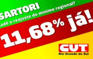 CUT-RS e centrais querem emenda que garanta reajuste de 11,68% para mínimo regional