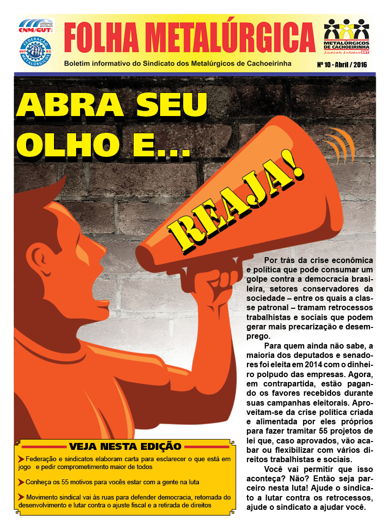 Folha Metalúrgica de Cachoeirinha Nº 10 - Abril 2016