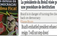 Diferente da mídia brasileira, imprensa internacional condena o golpe