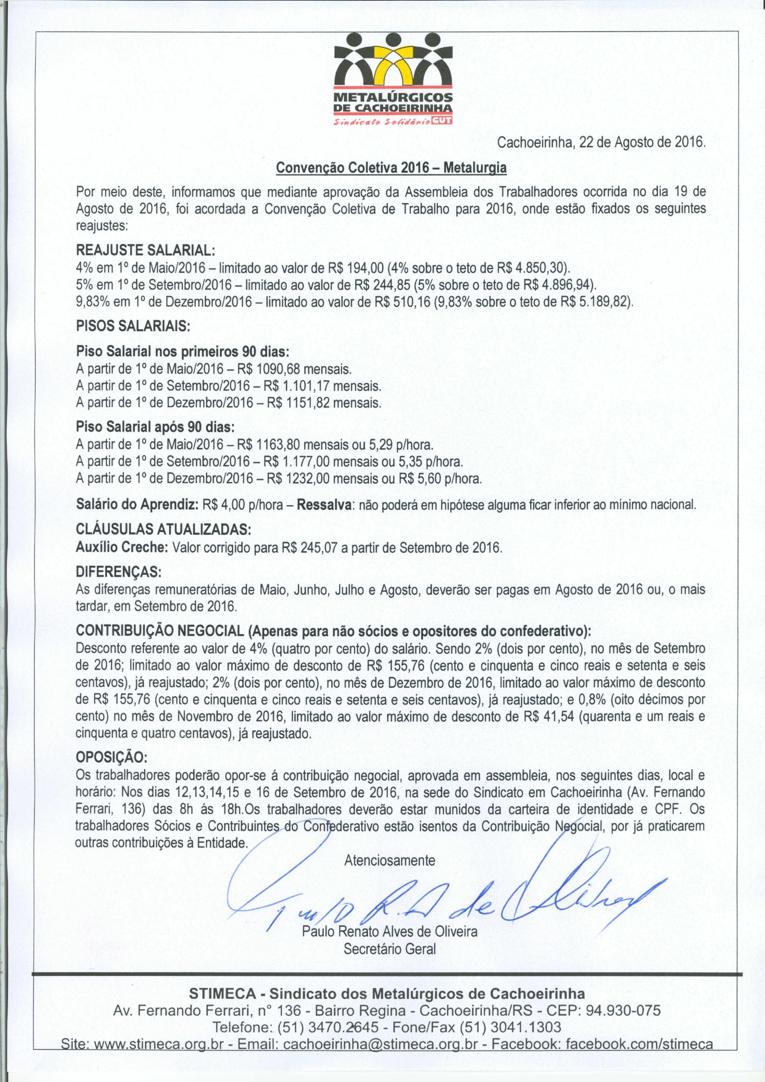 Confira o Circular Metalúrgica 2016