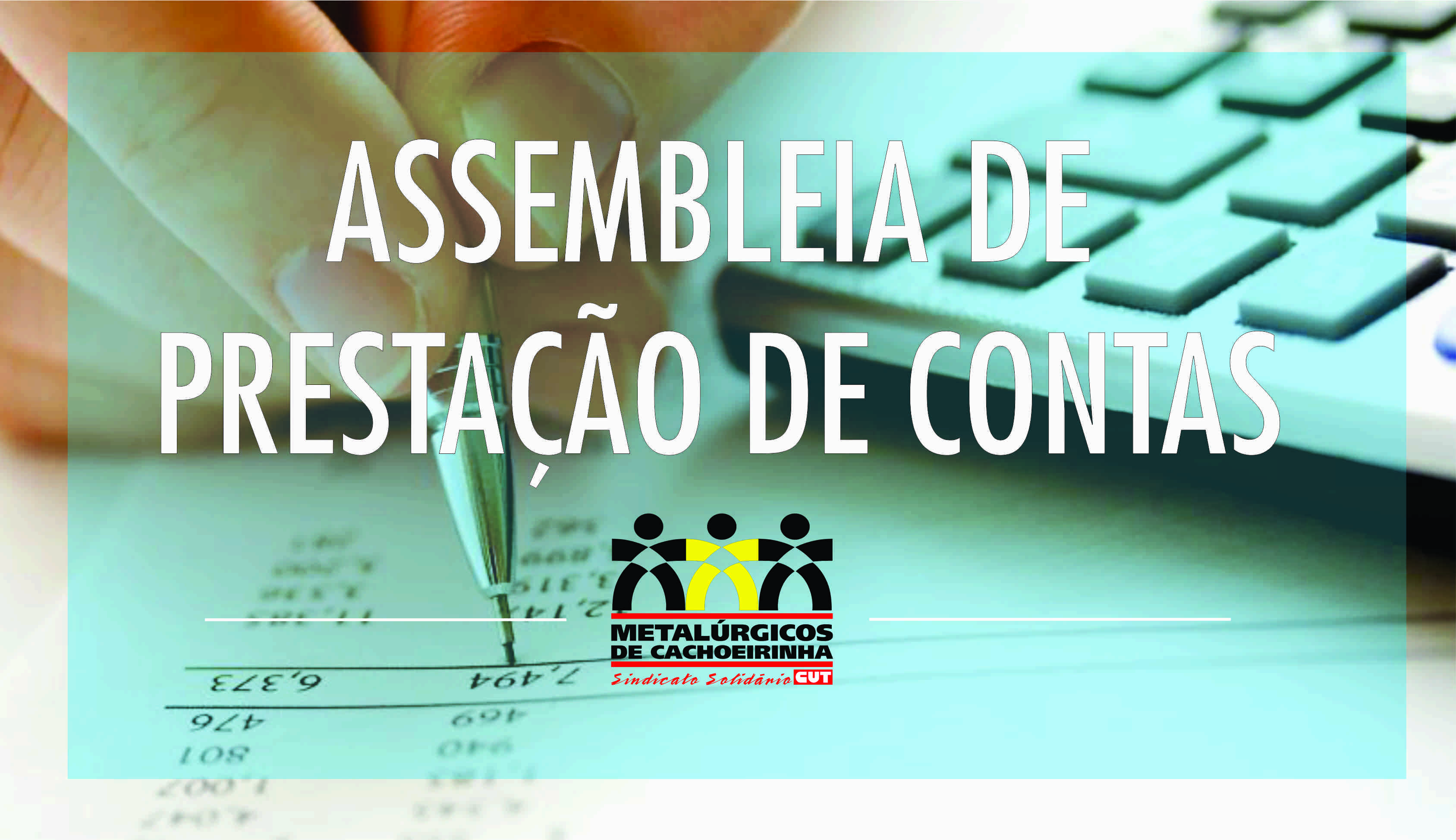 Assembleia de prestação de contas acontece nesta quinta-feira