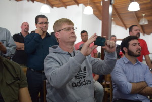 Presidente do Stimeca, Marcos Muller, prestigiou o evento