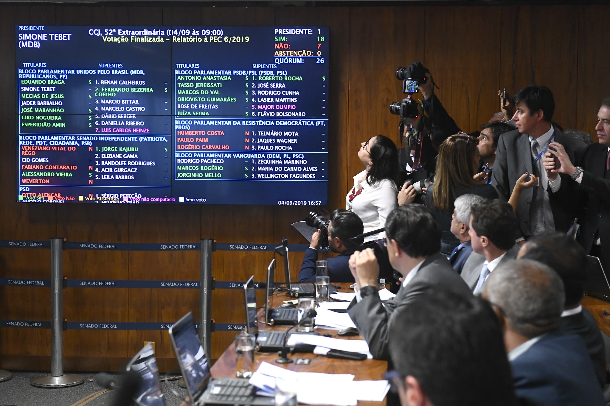CCJ do Senado aprova reforma da Previdência sem alterações