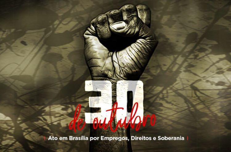 Em defesa do que é do povo, CUT e centrais protestam em Brasília nesta quarta