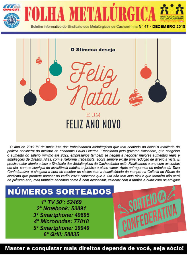 Folha Metalúrgica nº 47 - Dezembro 2019