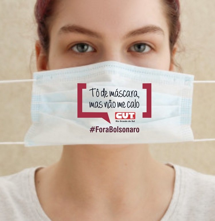 CUT-RS lança máscara de proteção contra coronavírus e ataques de Bolsonaro