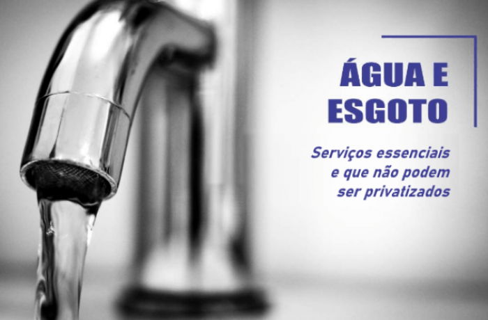 Movimento sindical pressiona senadores para que água e esgoto não sejam privatizados