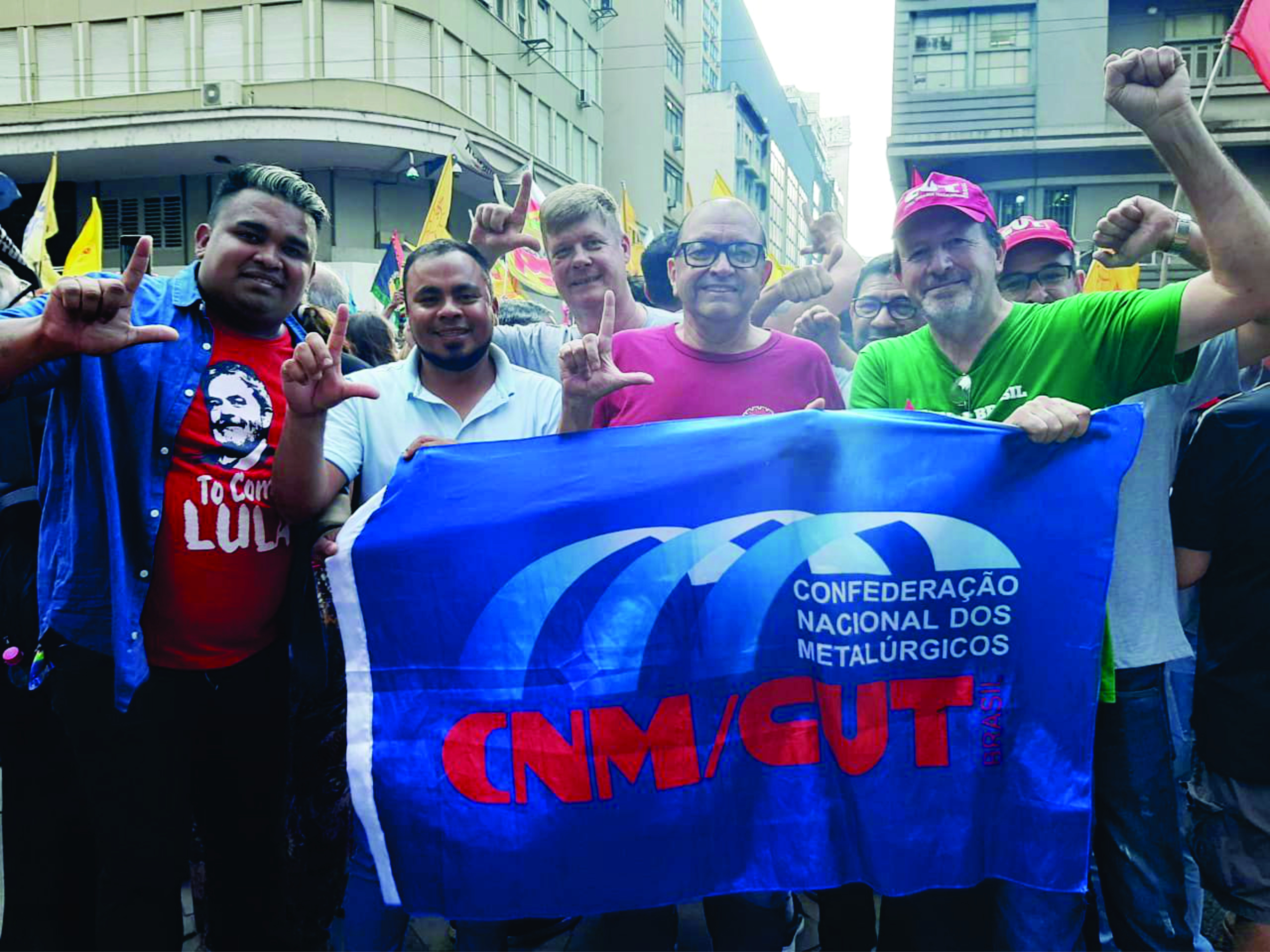 Sindicato participa de ato em defesa da democracia e repúdio ao terrorismo golpista