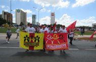 Metalúrgicos de Cachoeirinha reforçam luta pela redução da jornada e o fim da escala 6x1 na Marcha da Classe Trabalhadora em Brasília